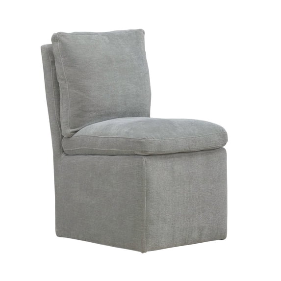 Liberty Furniture Accent Dining Chair with Castors - Squared Back - Sapphire Upholstry