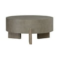 thumbnail image 1 of Liberty Furniture Affinity Round Cocktail Table for Living Room - Dusty Taupe Faux Concrete Tops, 1 of 6