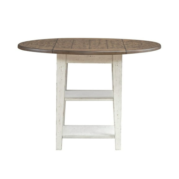 Liberty Furniture Al Fresco Drop Leaf Table for Dining Room - Graphite & Whitestone