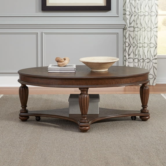 Liberty Furniture Allington Oval Cocktail Table - Brown