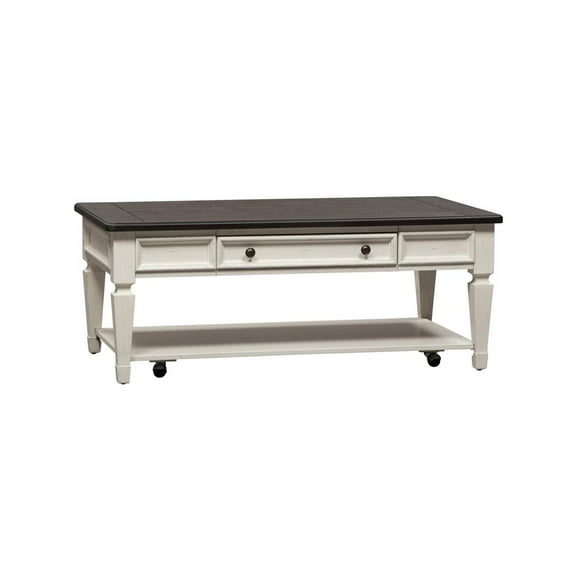 Liberty Furniture Allyson Park Rectangular Cocktail Table, White