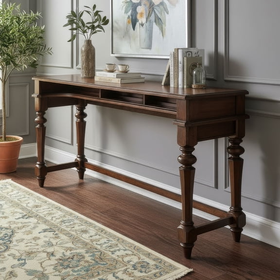 Liberty Furniture Arden Road Living Room Console Bar Table - Cherry Alder Wood