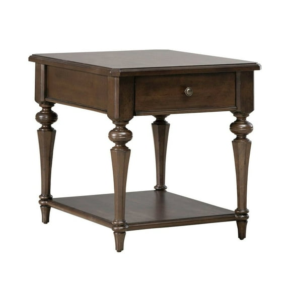 Liberty Furniture Industies, INC Arden Road Living Room Drawer End Table - Satin Cherry