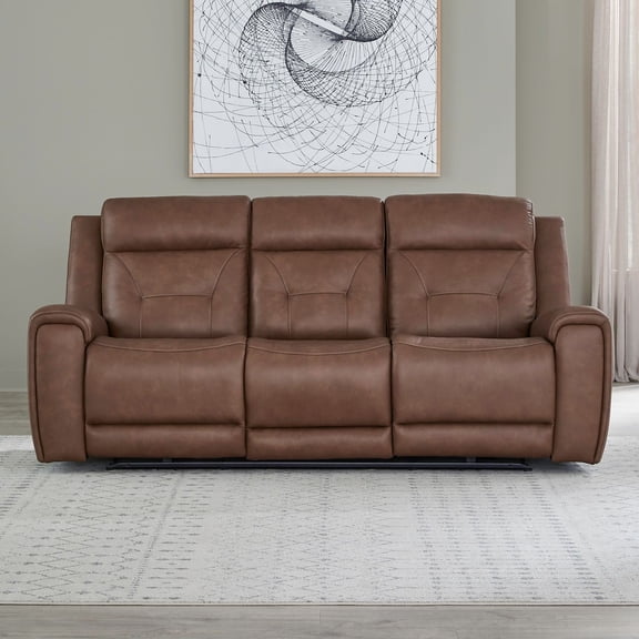 Liberty Furniture Beckham Power Recline Sofa - Brown