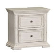 thumbnail image 1 of Liberty Furniture Industies, INC Big Valley Bedside Chest w/ Charging Station in Whitestone w/ Heavy Distressing, 1 of 6