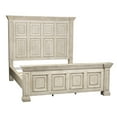 thumbnail image 1 of Liberty Furniture Industies, INC Big Valley King California Panel Bed in Whitestone w/ Heavy Distressing, 1 of 2
