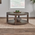 thumbnail image 1 of Liberty Furniture Broadmore Round Cocktail Table - Brown, 1 of 9