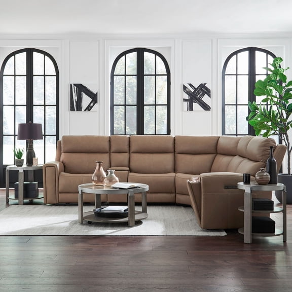 Liberty Furniture Camden Power Recline 6 Piece Sectional Sofa - Brown