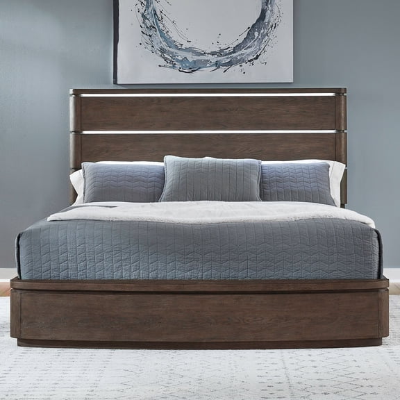 Liberty Furniture Cascade Falls Queen Panel Bed - Brown