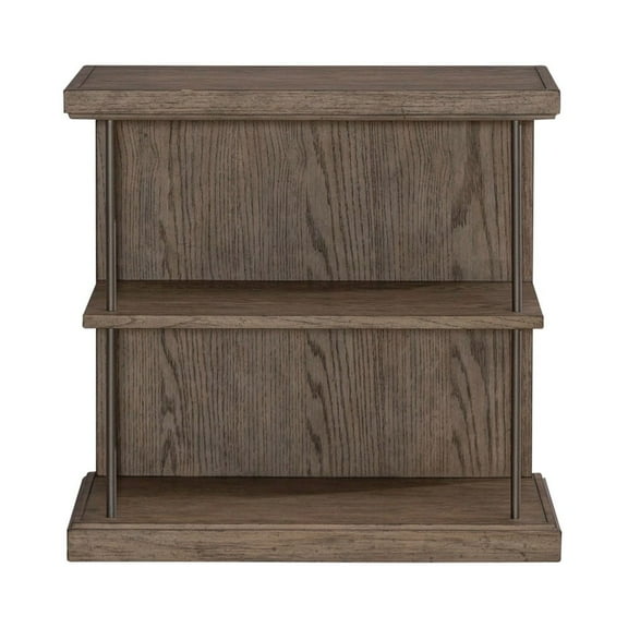 Liberty Furniture City Scape Wood Chair Side Table in Burnished Beige