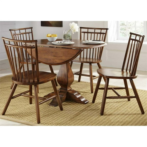 Liberty Furniture Creations II Drop Leaf Pedestal Dining Table