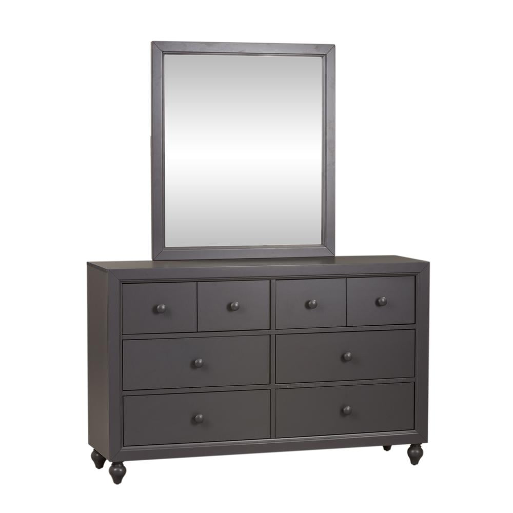 Grey Dresser and Mirror Set for Home Decor and Storage Solutions