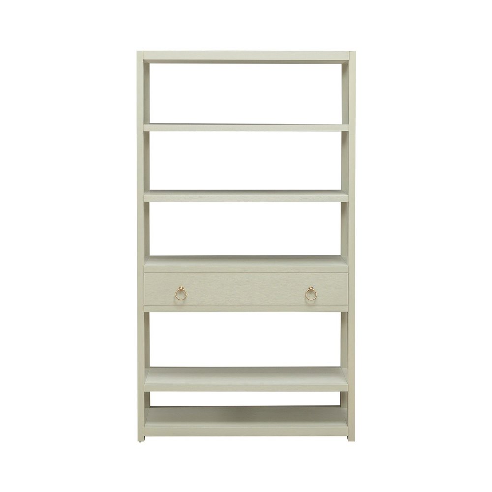Liberty Furniture East End Accent Bookcase for Living Room Home Office - Green Mist