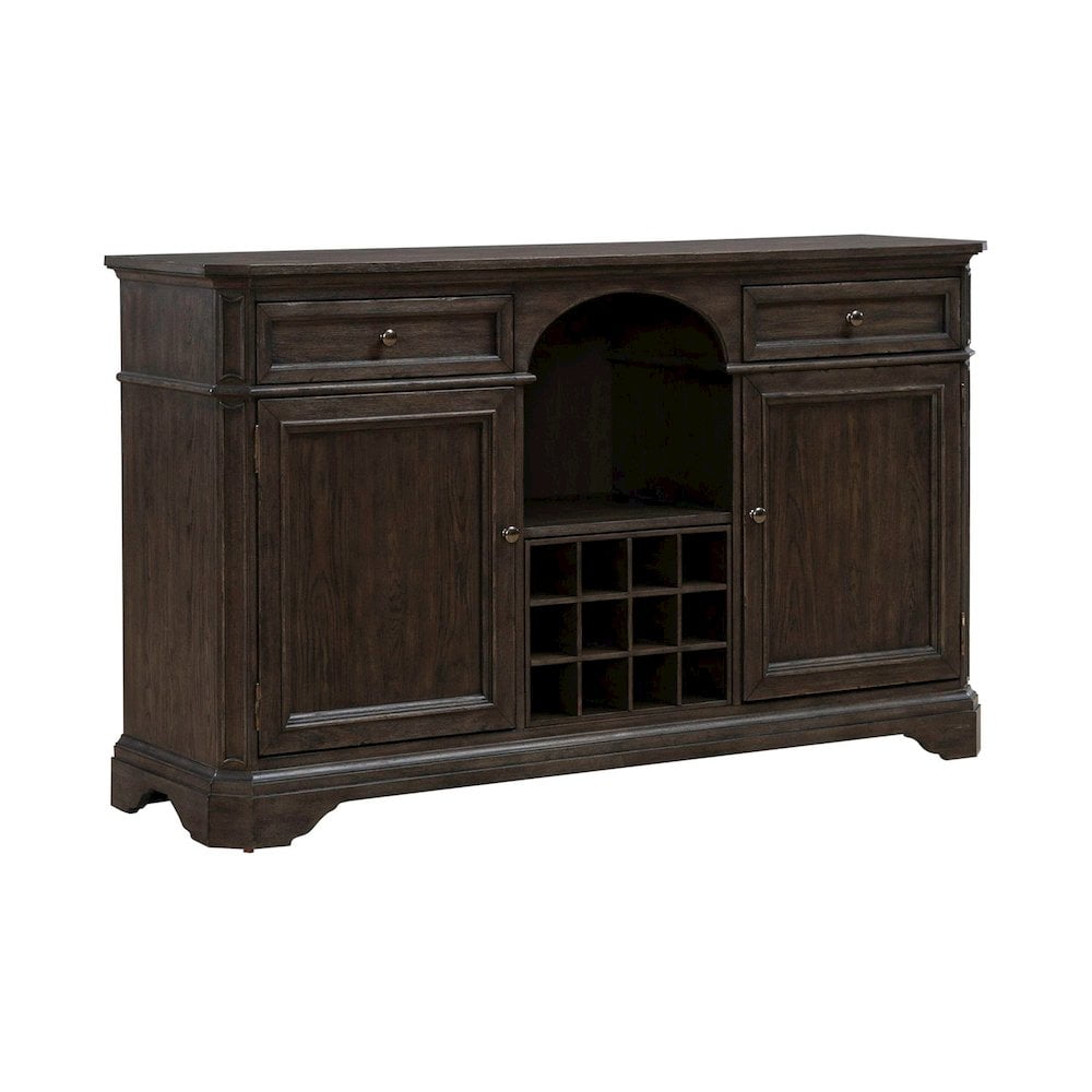 Liberty Furniture Grant Park Dining Room Wine Rack Buffet - White Oak ...