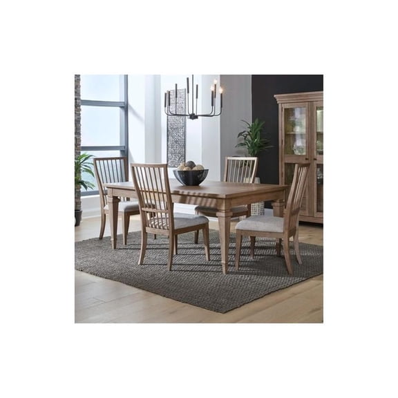 Liberty Furniture Haven Hills 5 Piece Rectangular Table Set - Brown