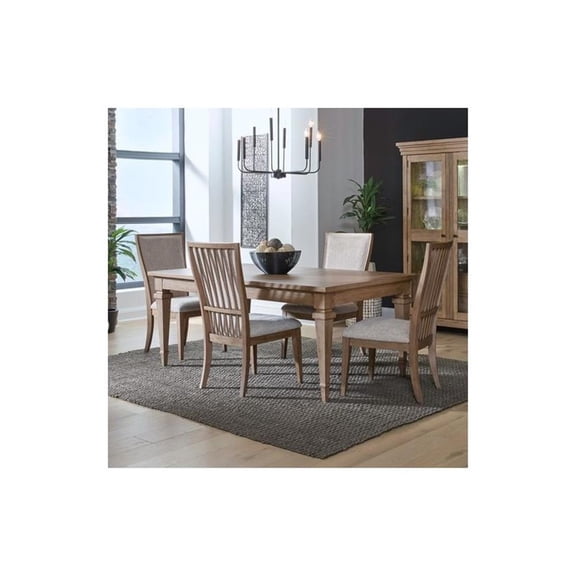 Liberty Furniture Haven Hills Opt 5 Piece Rectangular Table Set - Brown