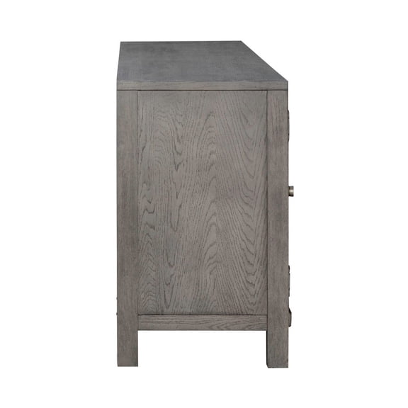 Liberty Furniture Heated LED Fireplace TV Consoles 78 Inch - Dusty Charcoal with Heavy Distressing