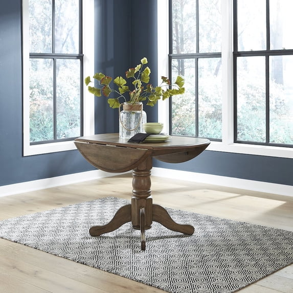 Liberty Furniture Industies, INC Carolina Crossing Drop Leaf Table Set in Rubberwood Solids