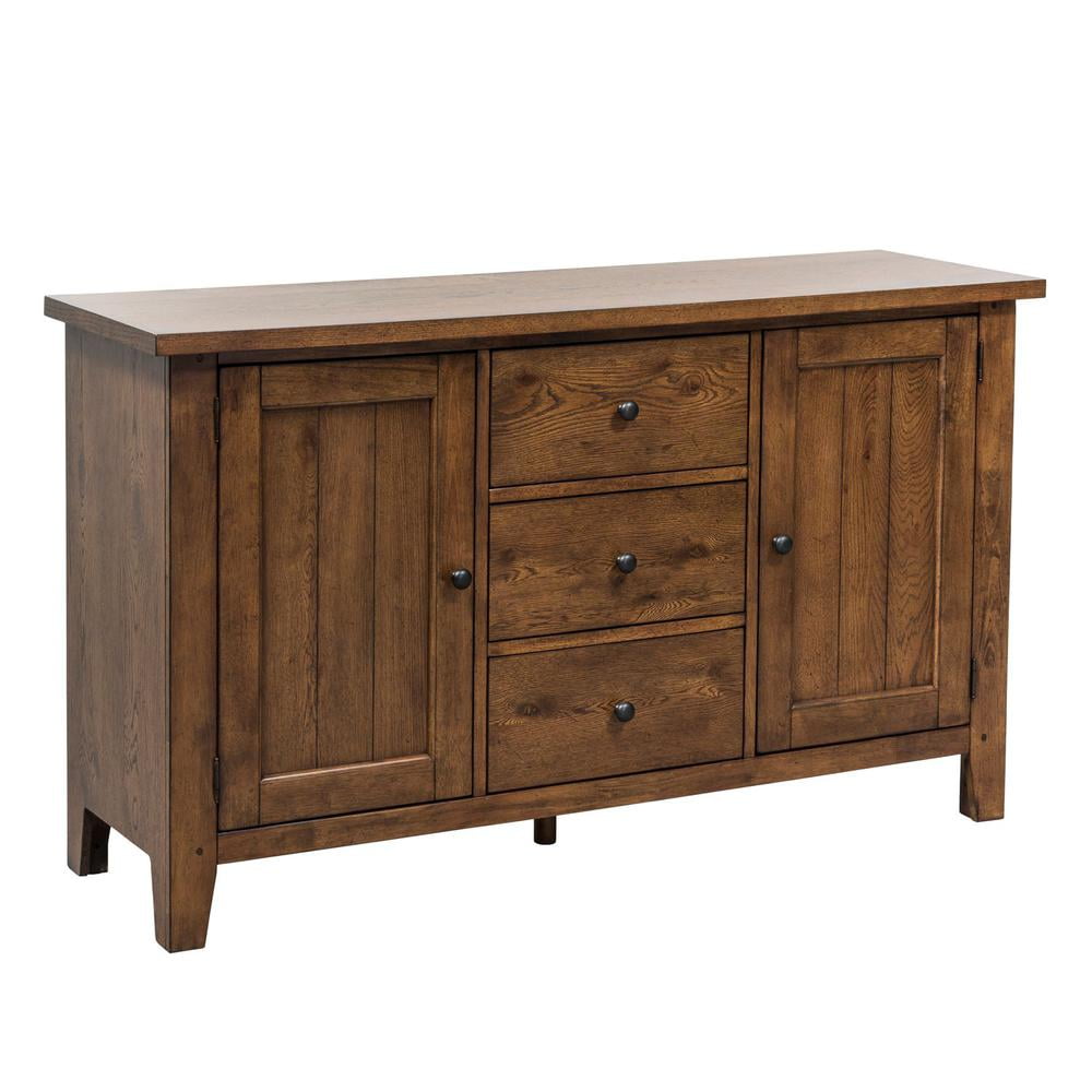 Hearthstone Natural Oak Buffet with Optional Hutch