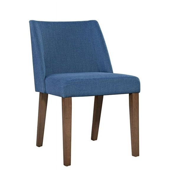 Liberty Furniture Space Savers Nido Dining Chair (RTA) in Blue/Satin Walnut