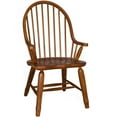 thumbnail image 1 of Liberty Furniture Industies, INC Treasures Bow Back Arm Chair - Oak in Rustic Oak, 1 of 7