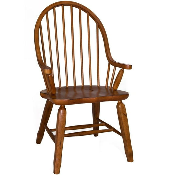Liberty Furniture Industies, INC Treasures Bow Back Arm Chair - Oak in Rustic Oak