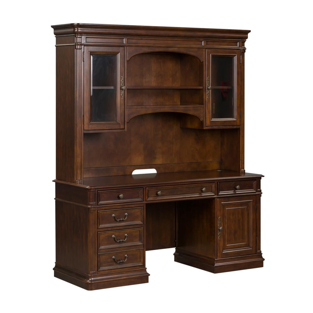 Liberty Furniture Industies, INC Brayton Manor Jr Executive Credenza Set in Cognac