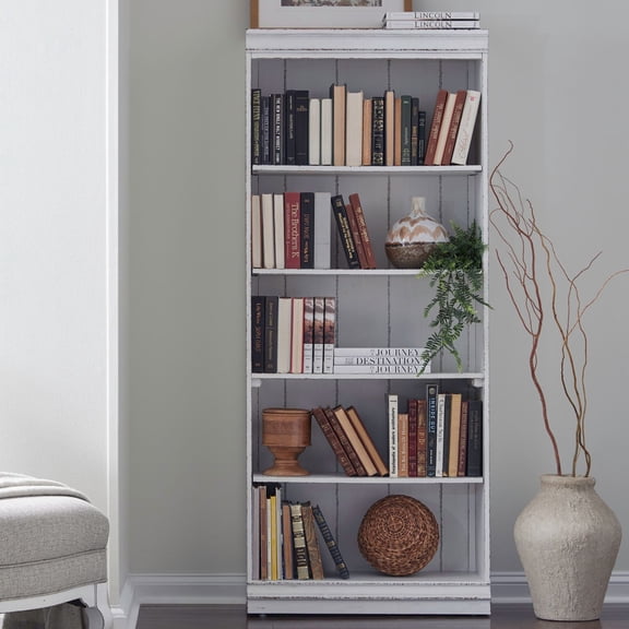 Liberty Furniture Magnolia Manor 72 Inch Bookcase - White