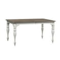 thumbnail image 1 of Liberty Furniture Magnolia Manor Leg Table - Antique White/Brown, 1 of 7
