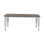 Liberty Furniture Magnolia Manor Leg Table - Antique White/Brown