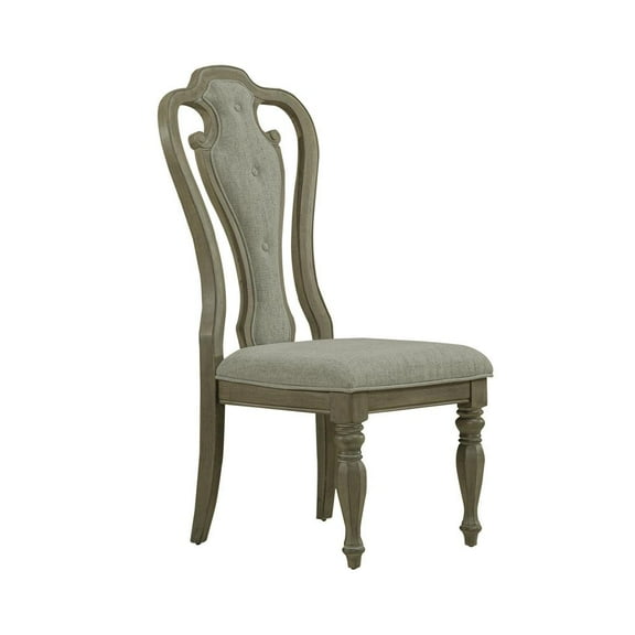 Liberty Furniture Industies, INC Magnolia Manor Splat Back Uph Side Chair (RTA) - Set of 2 in Weathered Bisque