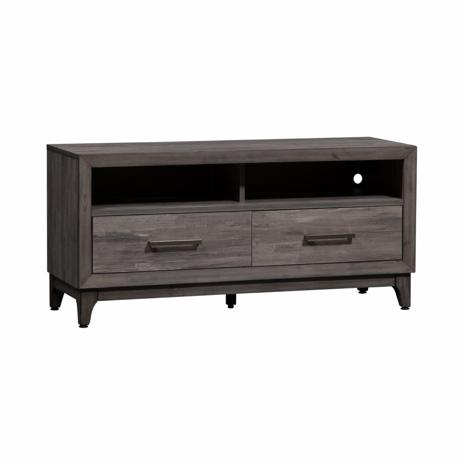 Gray 47" Modern TV Stand with Cabinet and Drawers