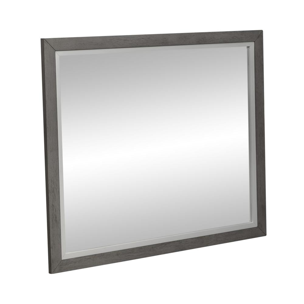 Palmetto Heights White and Driftwood Landscape Mirror