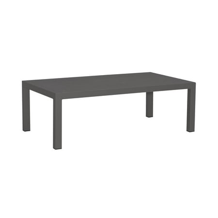 Liberty Furniture Plantation Key Aluminum Outdoor Cocktail Table in Gray Granite