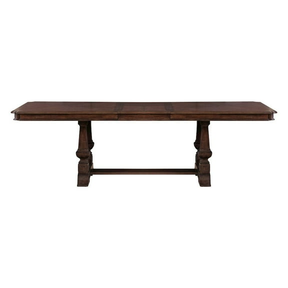 Liberty Furniture Provence Park Trestle Table Set - Brown