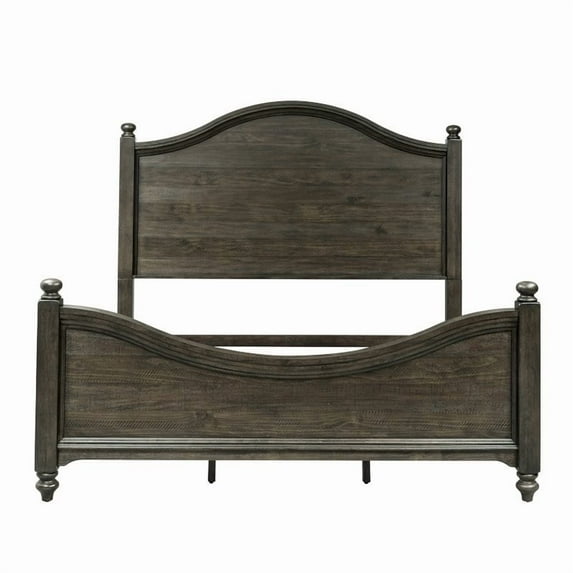 Catawba Hills Dark Brown Queen Poster Bed