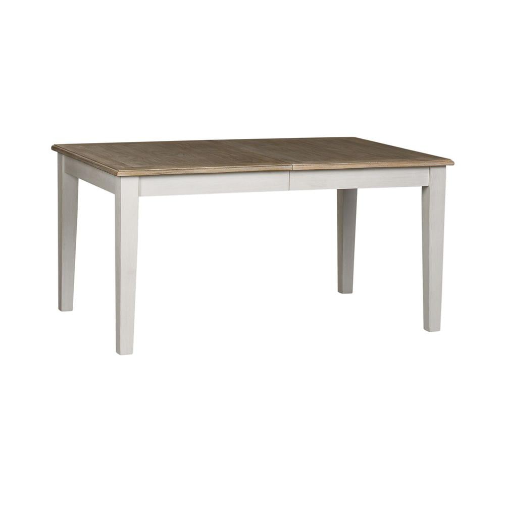 Summerville Rectangular Extendable Brown and White Wood Dining Table