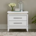 thumbnail image 1 of Liberty Furniture Reflections Nightstand with Lights & Charging Station White, 1 of 14