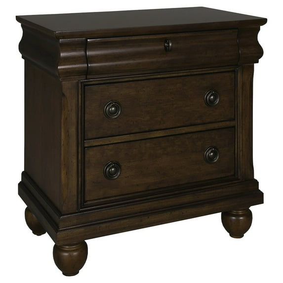 Liberty Furniture Industies, INC Rustic Traditions King Sleigh Bed, Dresser & Mirror, Night Stand