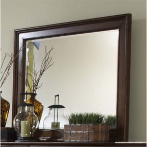 Liberty Furniture Rustic Traditions Landscape Mirror in Rustic Cherry
