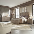 thumbnail image 1 of Liberty Furniture Industies, INC Skyview Lodge Skyview Lodge King Panel Bed, Dresser & Mirror - Cobblestone, 1 of 1