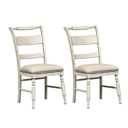 Liberty Furniture Industies, INC Slat Back Side Chair (RTA)-Set of 2 Traditional White