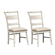 Liberty Furniture Industies, INC Slat Back Side Chair RTA-Set of 2 Traditional White