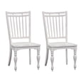 thumbnail image 1 of Liberty Furniture Industies, INC Magnolia Manor Spindle Back Side Chair (RTA)-Set of 2 in Antique White, 1 of 9
