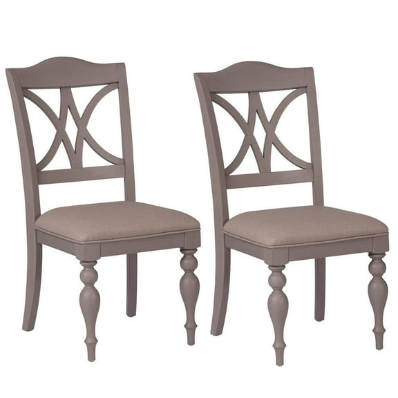 Liberty Furniture Industies, INC Summer House Slat Back Side Chair (RTA)-Set of 2 in Dove Gray