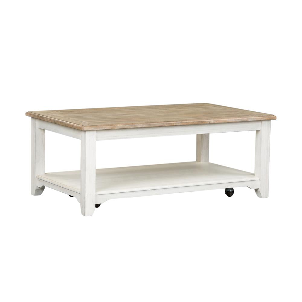 Summerville White and Gray 3-Piece Coffee and End Table Set