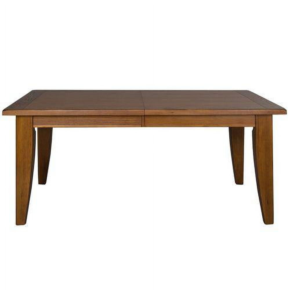Rustic Oak 5-Piece Shaker Dining Set with Bow Back Chairs