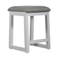 thumbnail image 1 of Liberty Furniture Industies, INC Uph Console Stool Contemporary White in Two-Tone Shell White, 1 of 3