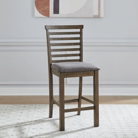Liberty Furniture Brook Bay Uph Ladder Back Counter Chair (RTA) - Set of 2