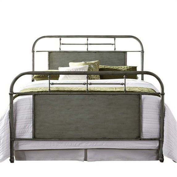 Liberty Furniture Vintage King Metal Bed - Green
